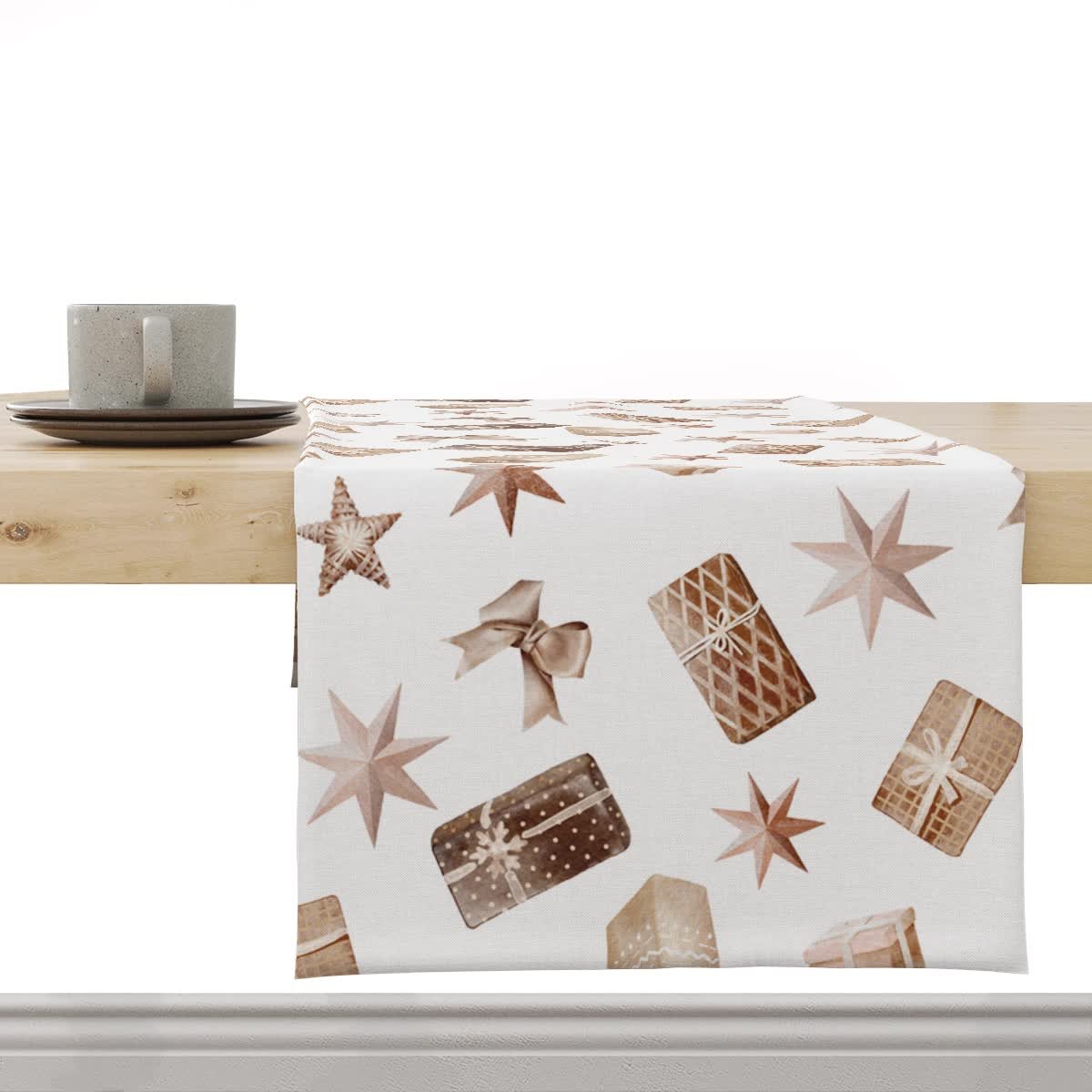 Bieżnik XMAS wzór XM11 Pierwsza Gwiazdka 40 x 140 cm