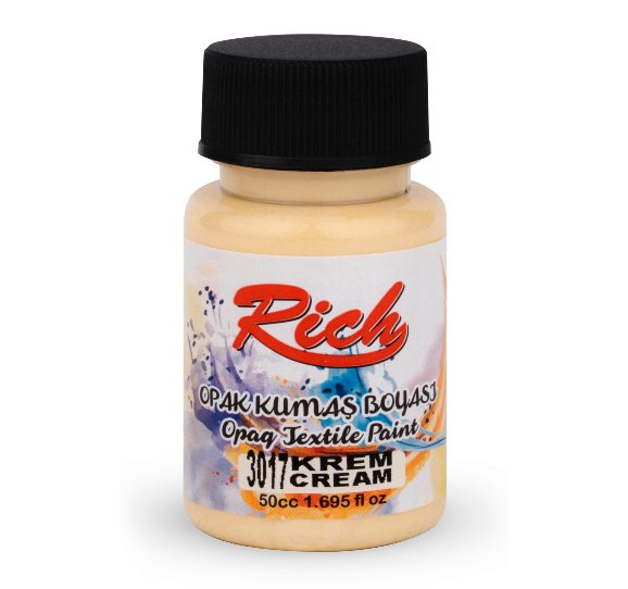Farba RICH do tkanin Opaque 50ml CREAM   03478