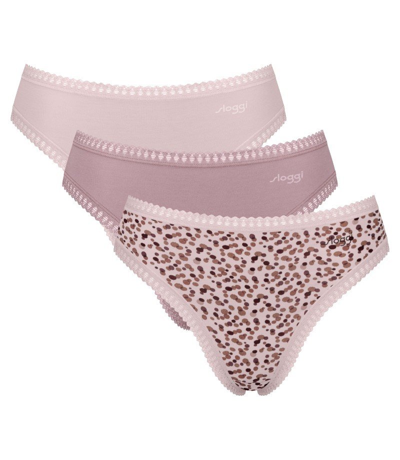 Sloggi trójpak majtki damskie typu high leg GO Crush High leg C3P-M