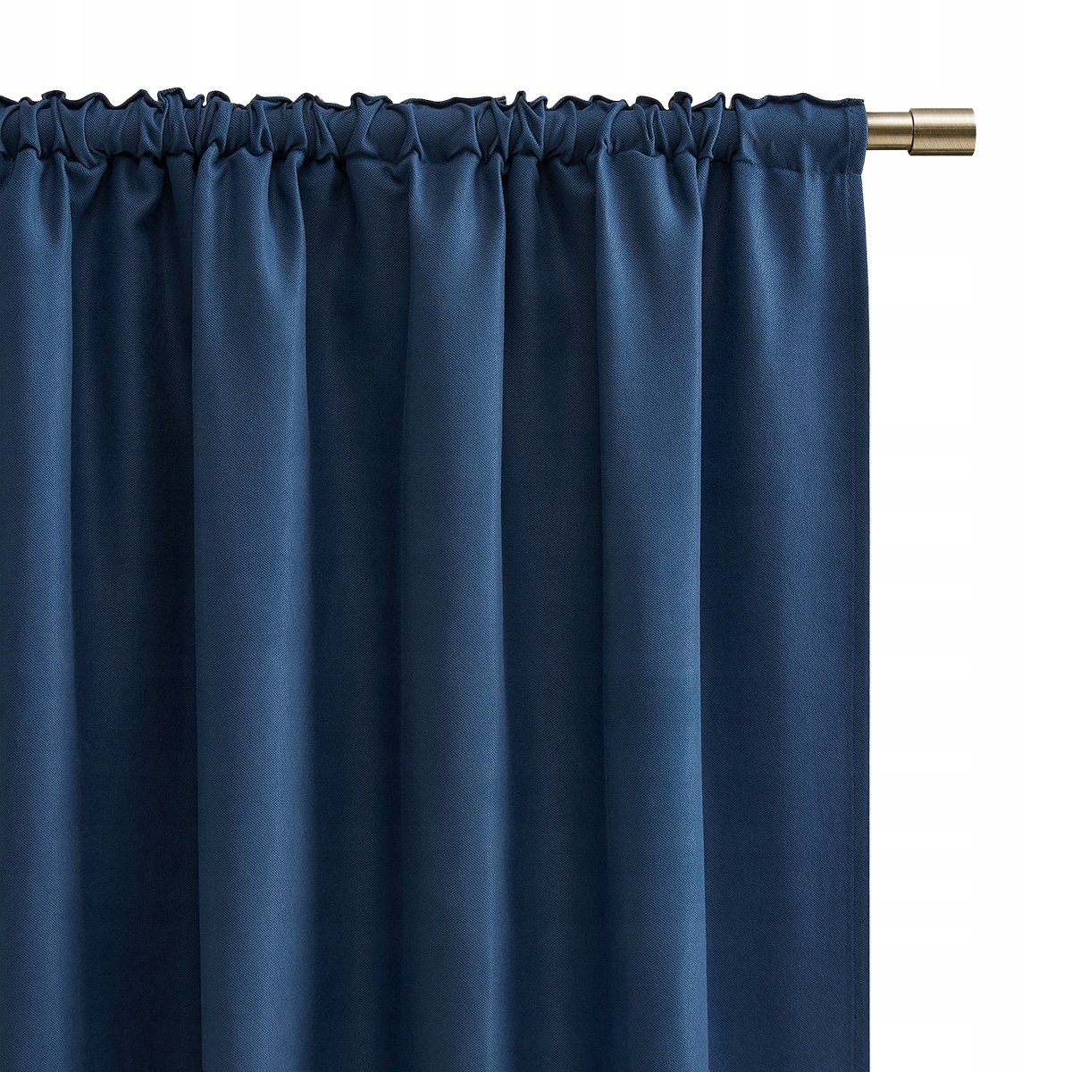 GOTOWA ZASŁONA ZACIEMNIAJĄCA NA TAŚMIE 140X210CM DO SALONU NIEBIESKI
