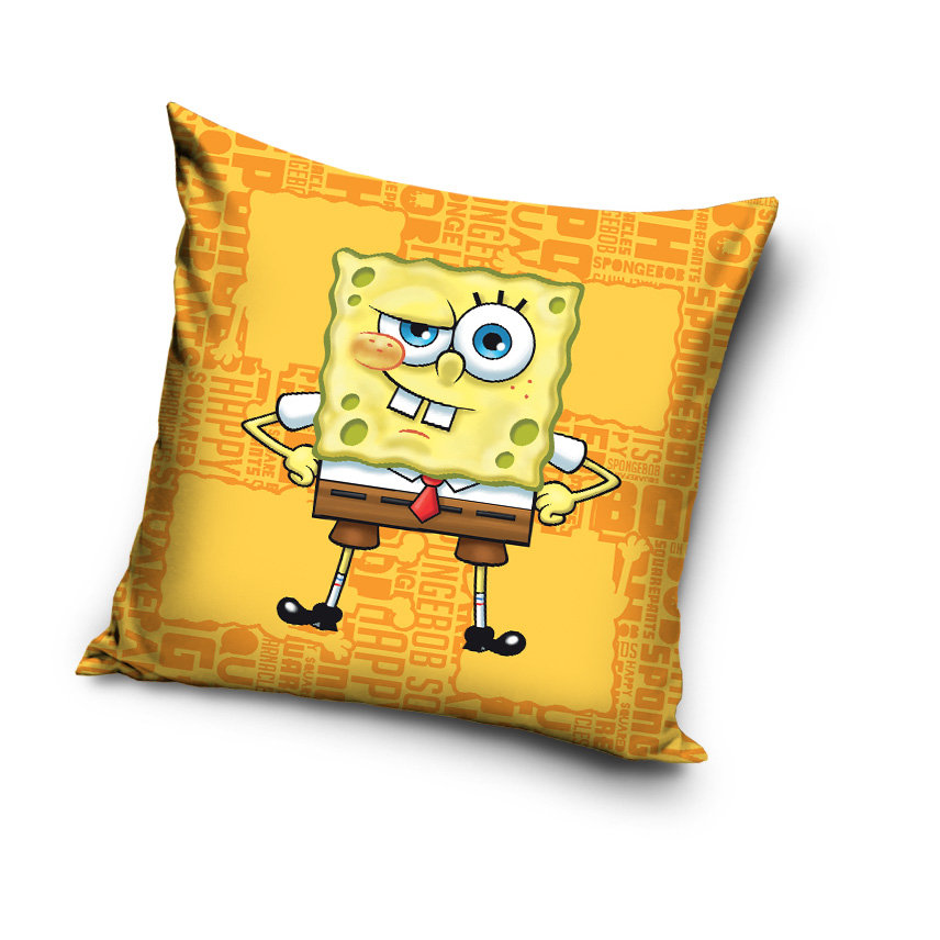 Sponge Bob  POSZEWKA na poduszkę JASIEK 40cm  PIŁKA NOŻNA Velvet SPONGEBOB Dziecięca