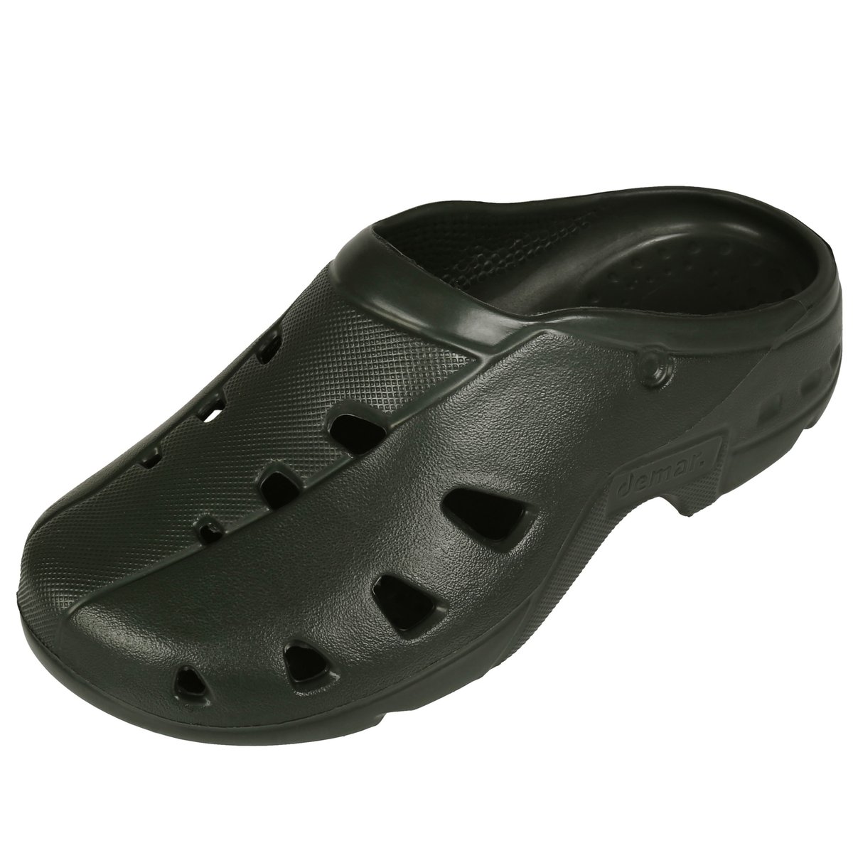 Ciemnozielone, lekkie chodaki AERO Demar 34 EU