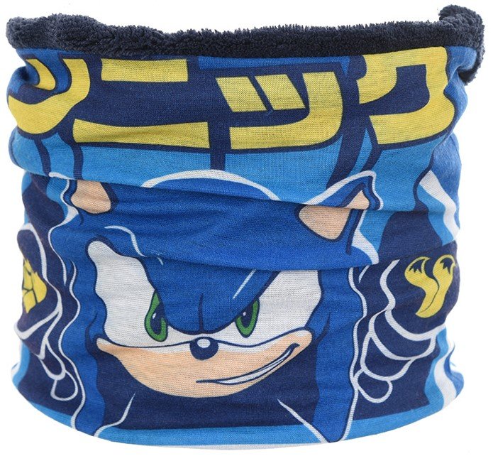 Kolorowy komin wielofunkcyjny dla chłopców Sonic -  rozmiar uniwersalny