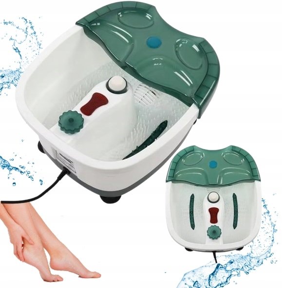MASAŻER DO STÓP WODNY HYDROMASAŻ SPA BĄBELKI PODGRZEWANIE WIBRACJE GRZANIE