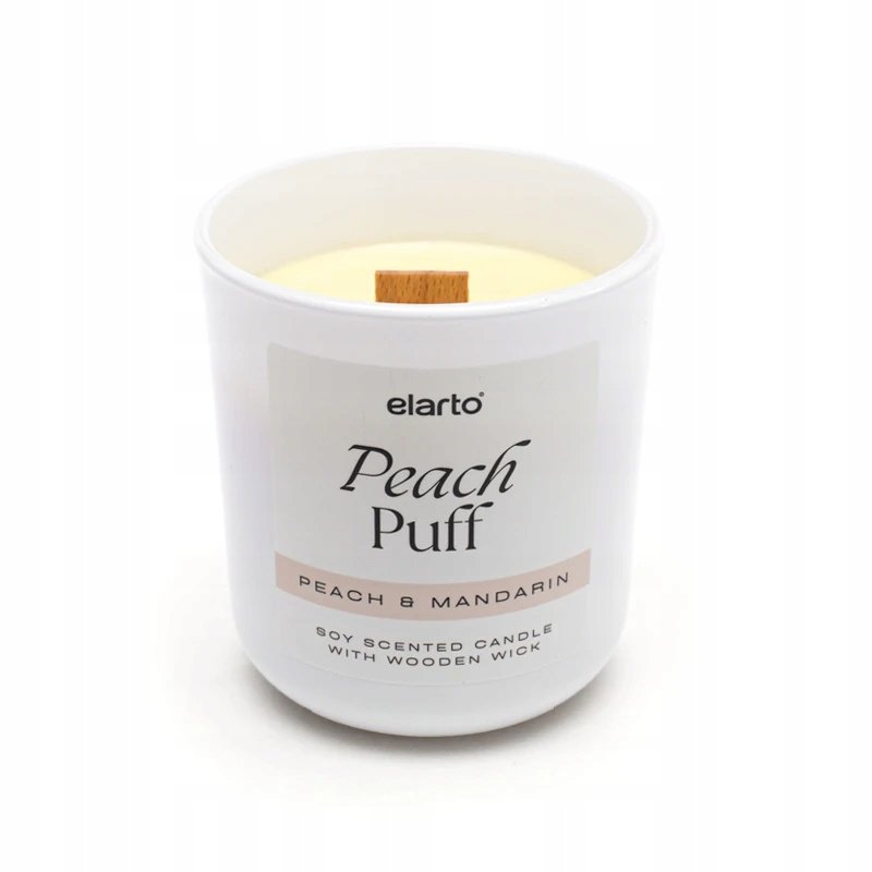 Świeca sojowa Elarto Peach Puff 175g