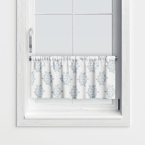 Zazdrostka WINTER wzór BN59 | Błękitne płatki śniegu 60 x 150 cm
