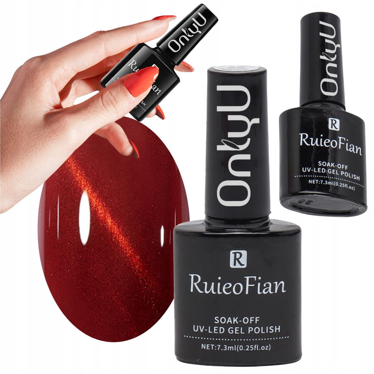 Gleboki Burgunowy Hybrydowy Lakier Do Paznokci Z Polyskiem Lakier Uv /L161