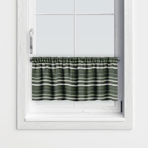 Zazdrostka WINTER wzór BN48 | Pasy na ciemnozielonym tle 30 x 120 cm