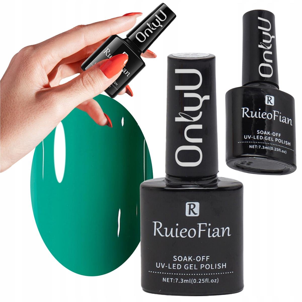 Zielona Mięta Hybrydowy Lakier Do Paznokci Z Polyskiem Uv Onlyu/L063