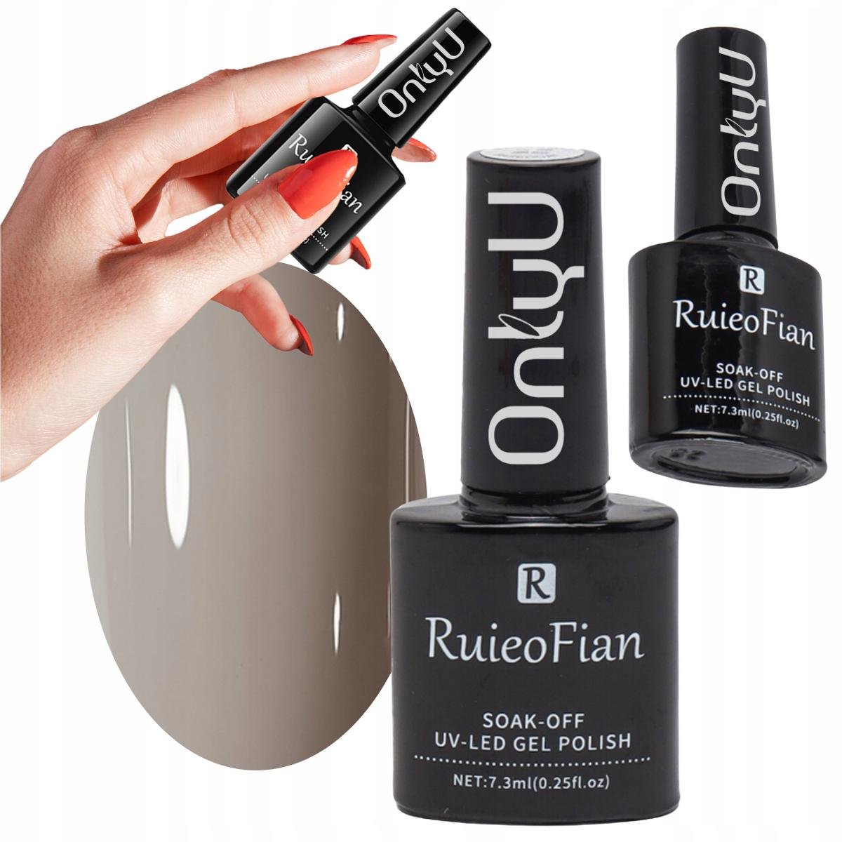 Kość Słoniowa Hybrydowy Lakier Do Paznokci Z Polyskiem Uv Onlyu/L082