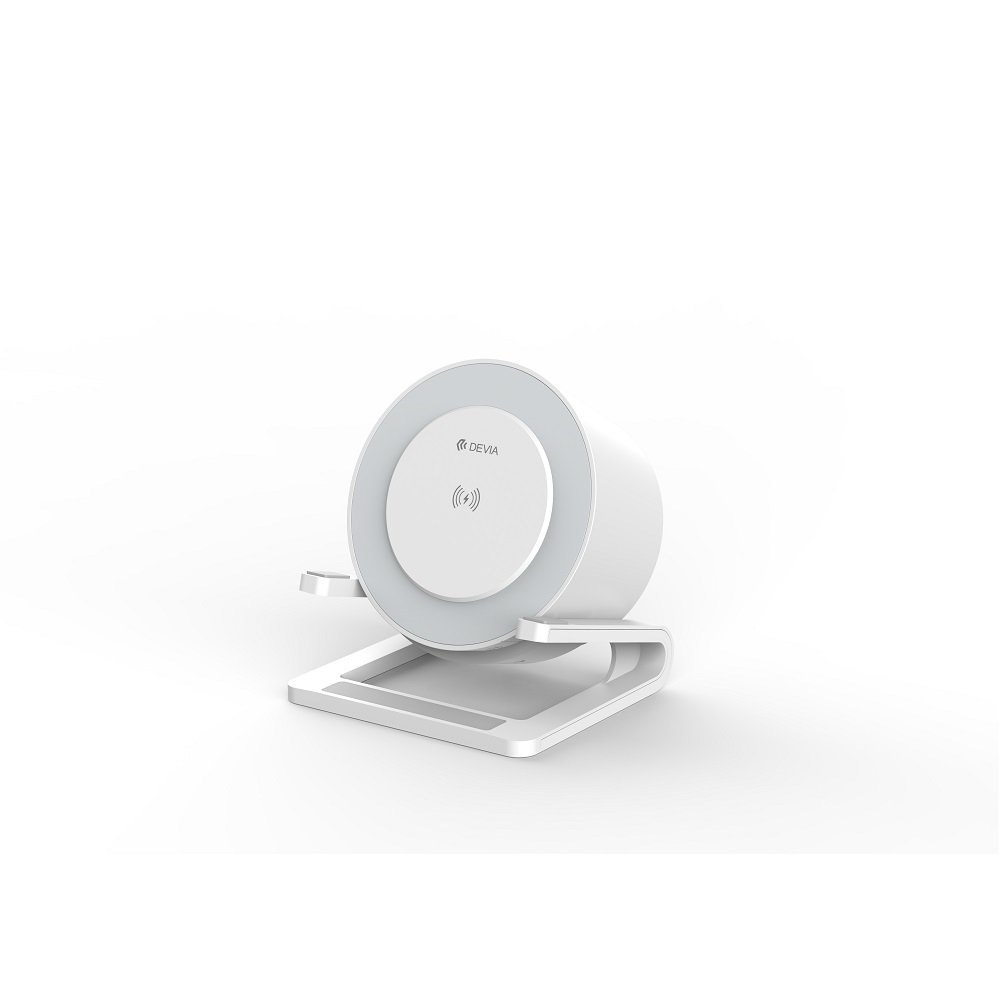 Devia głośnik Bluetooth I-M3 z wbudowaną ładowarką indukcyjną 15W i lampką