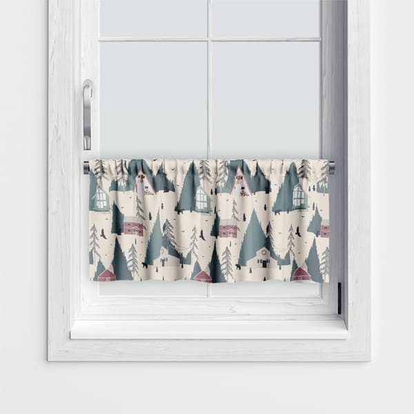 Zazdrostka WINTER wzór BN67 | Zimowa wioska 45 x 240 cm