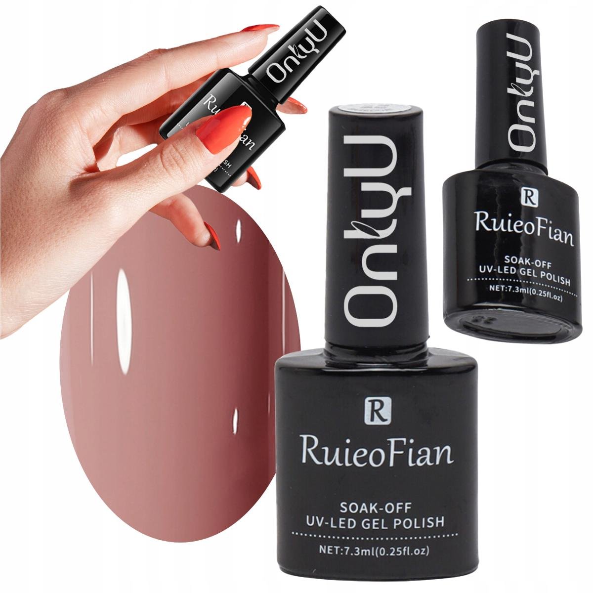 Cieply Brudny Roz Hybrydowy Lakier Do Paznokci Z Polyskiem Lakier Uv/L081