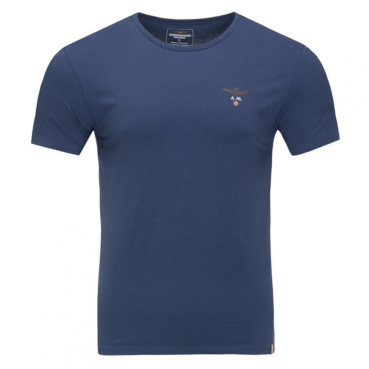 Aeronautica Militare granatowy t-shirt koszulka męska crew-neck SC0TI001J508-08184 M