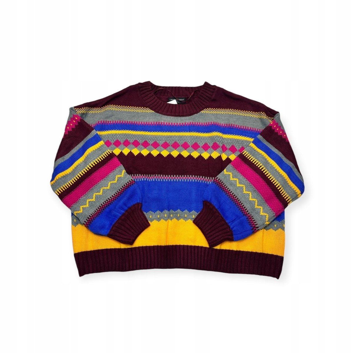 Kolorowy sweter damski LANE BRYANT 18/20
