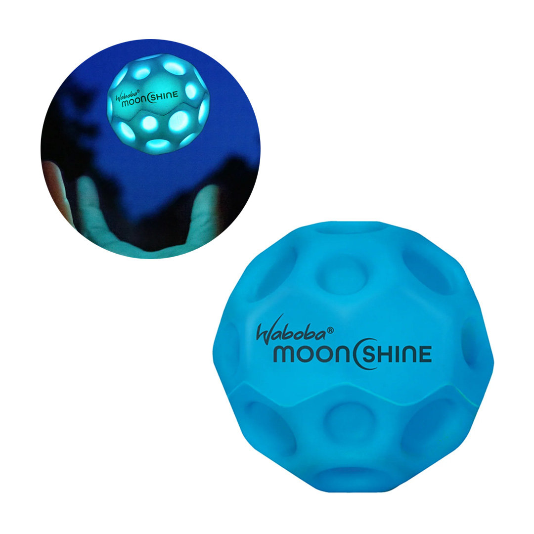 Piłeczka Waboba® Moonshine Niebieska Świecąca