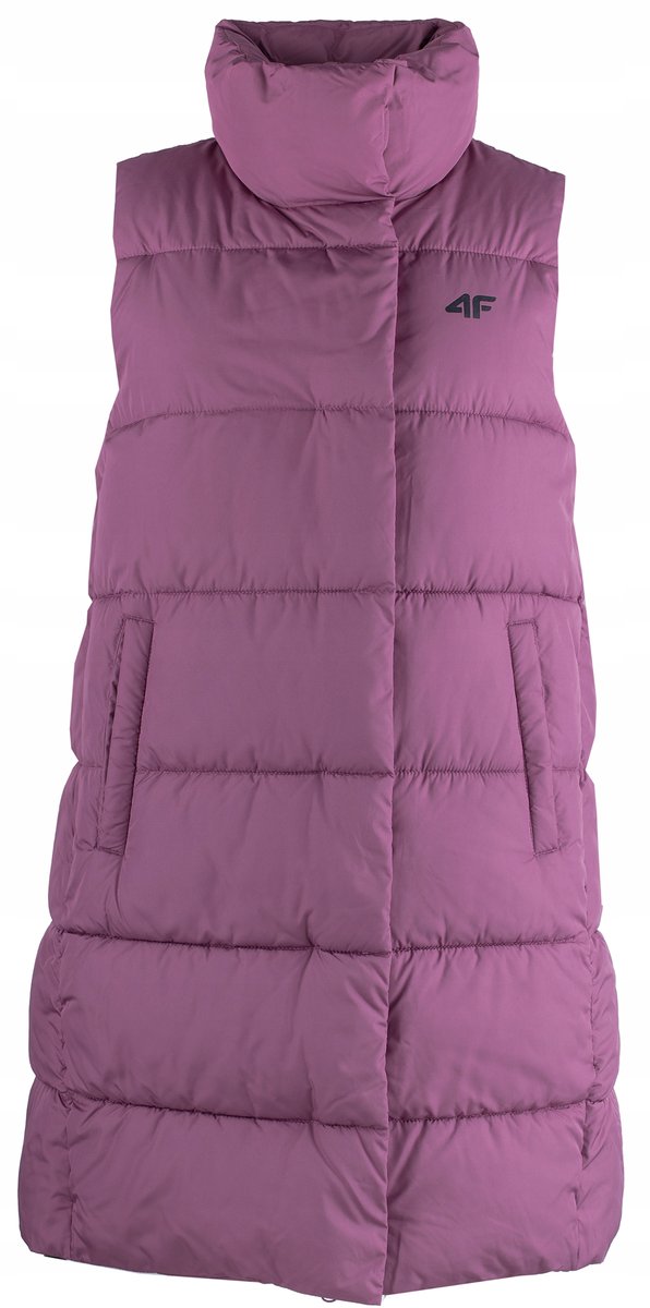 4F kamizelka damska zasuwana bezrękawnik bez kaptura długa roz.L