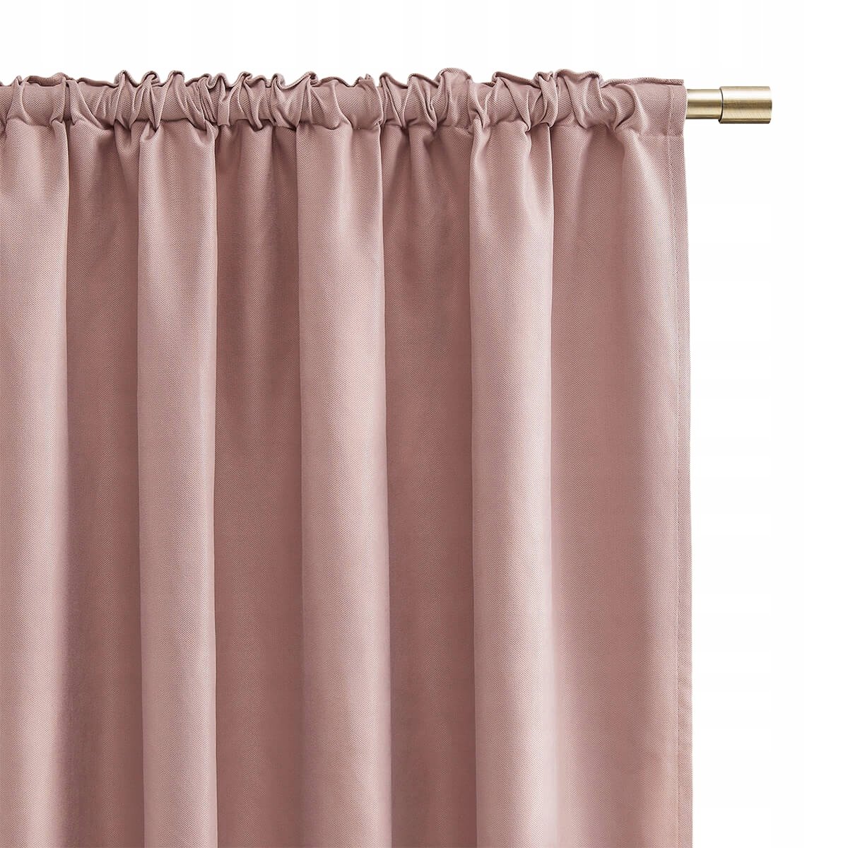 GOTOWA ZASŁONA ZACIEMNIAJĄCA NA TAŚMIE 140X210CM DO SALONU PUDROWY RÓŻ