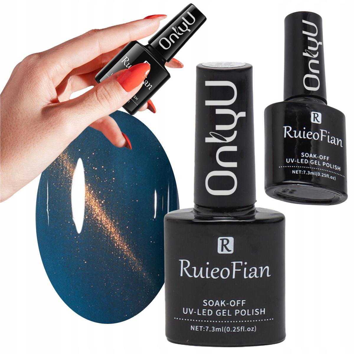 Ciemny Granat Hybrydowy Lakier Do Paznokci Z Polyskiem Lakier Uv/L153