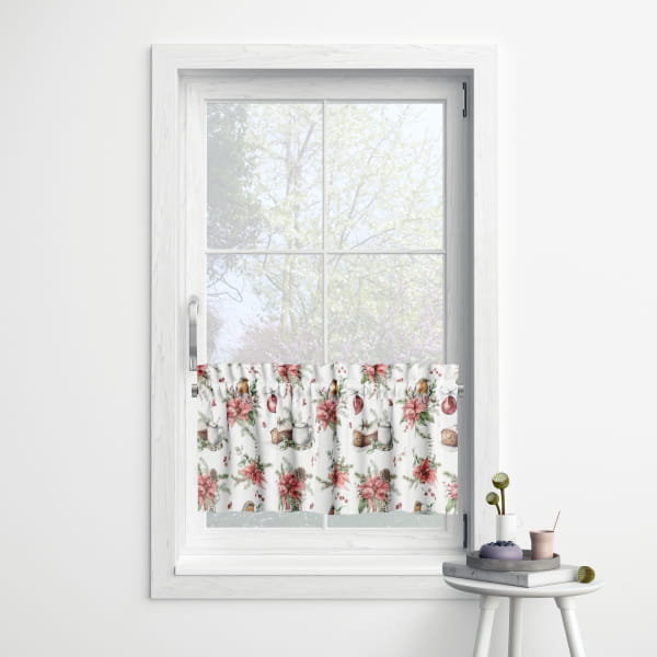 Zazdrostka WINTER wzór BN28 | świąteczne dekoracje z rudzikiem 60 x 240 cm