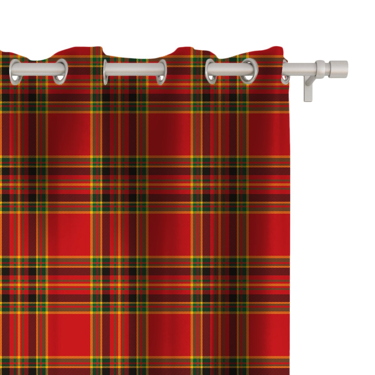 Zasłona WINTER  wzór BN02 | szkocka krata 150 x 260 cm tkanina zaciemniająca