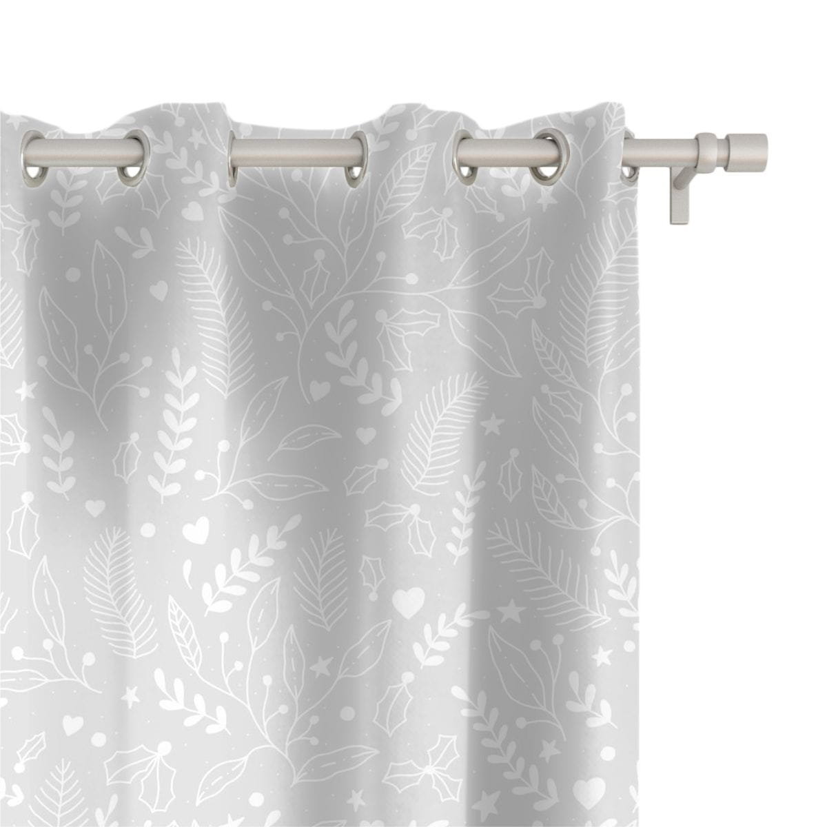 Zasłona WINTER wzór BN57 | Mroźny poranek 150 x 260 cm tkanina zaciemniająca