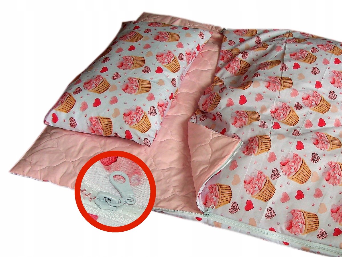 ŚPIWOREK 80x120+30x50 do przedszkola żłobka 3 elementy