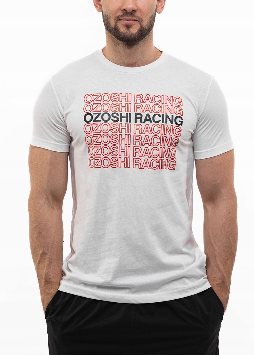 Ozoshi koszulka męska t-shirt bluzka sportowa wygodna bawełna roz. L