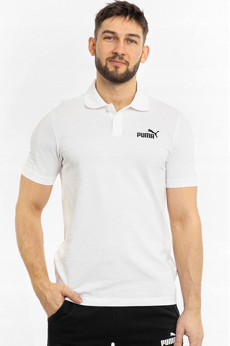 Koszulka męska Puma ESS Pique Polo biała 586674 02-XL