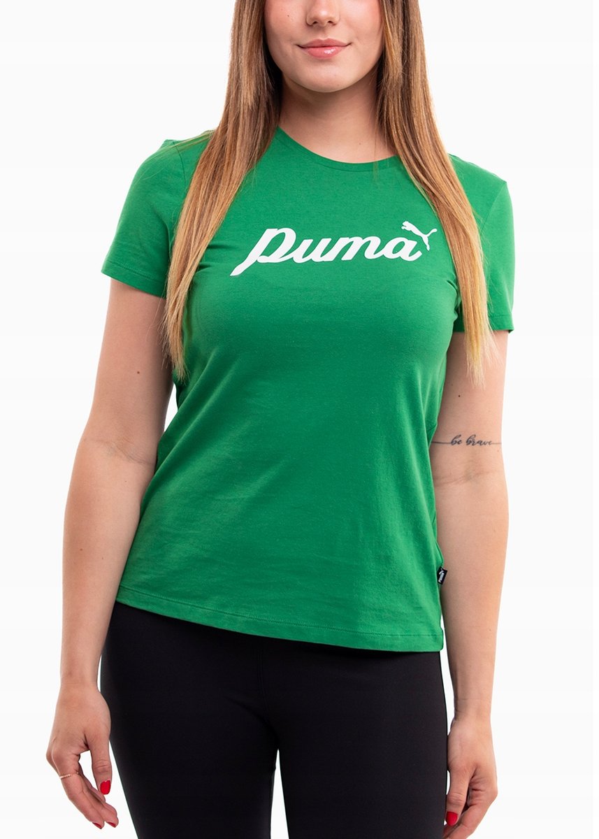 PUMA koszulka damska t-shirt bluzka sportowa bawełniana ESS+Script roz. S