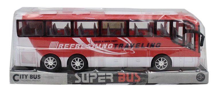AUTOBUS CZERWONY REFRESHING PLATFORMA  pak 72/36 Wymiary 34x9x12 cmWaga 0,320 kg