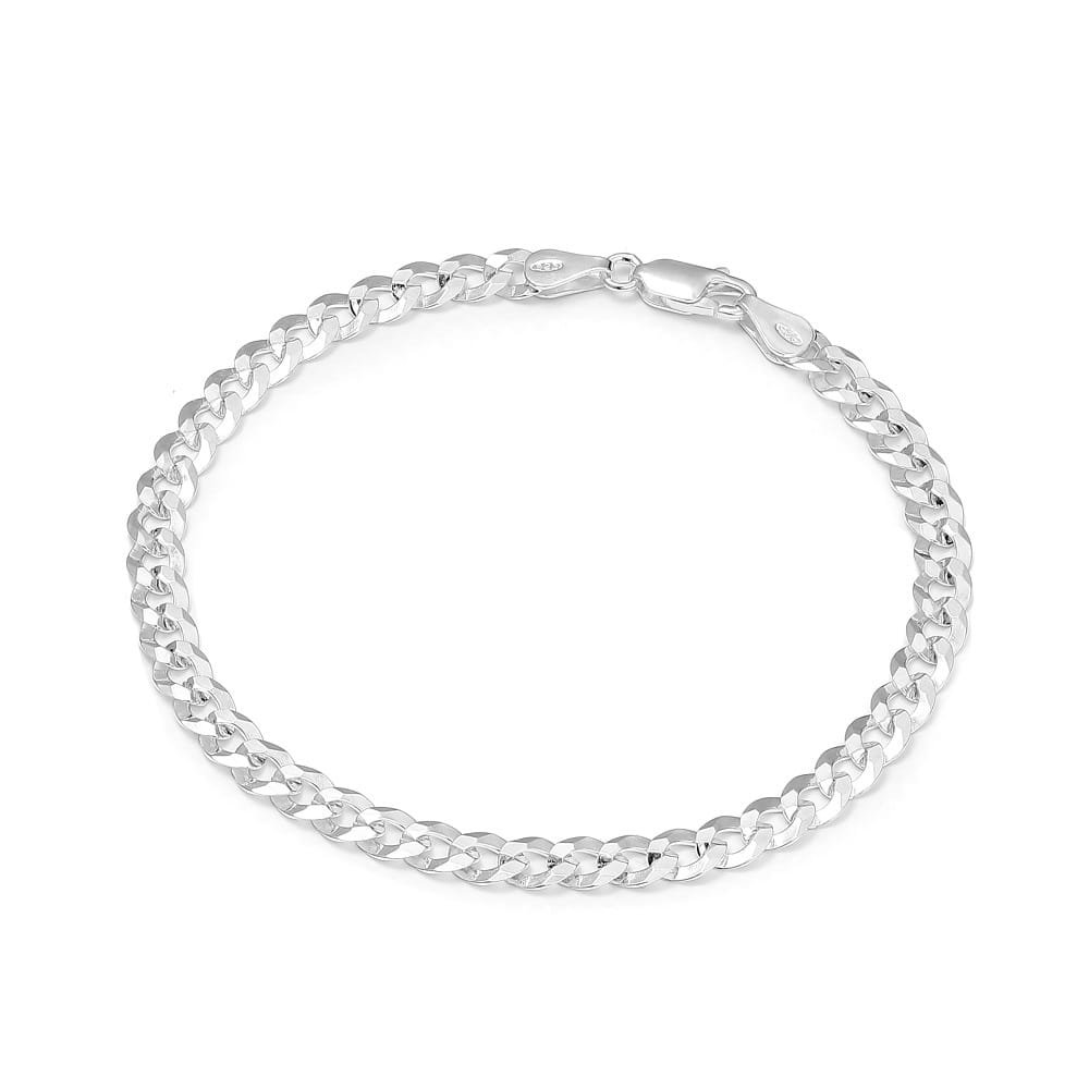 Srebrna bransoletka męska pancerka 21 cm pr925