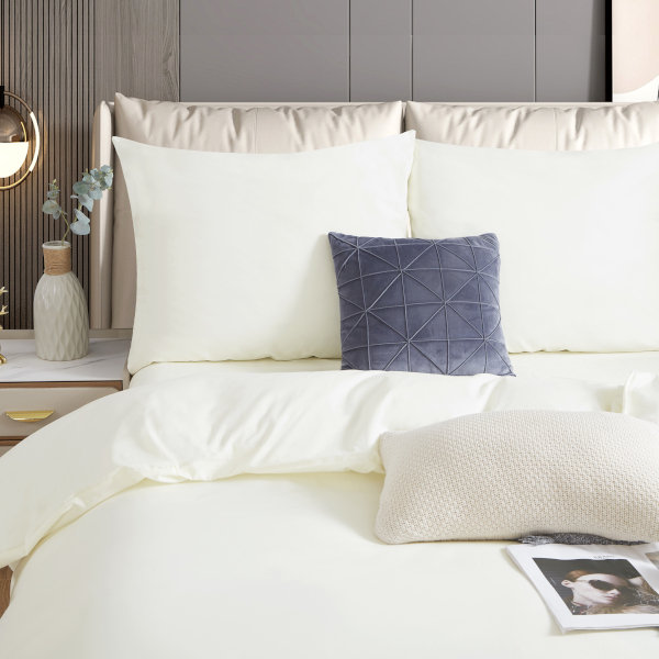 Pościel 220X200 Satyna Biała