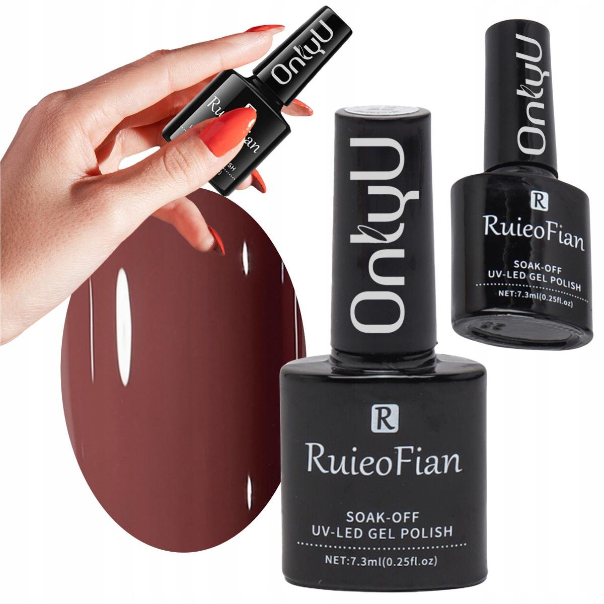 Ciemny Braz Hybrydowy Lakier Do Paznokci Z Polyskiem Lakier Uv Onlyu/L034