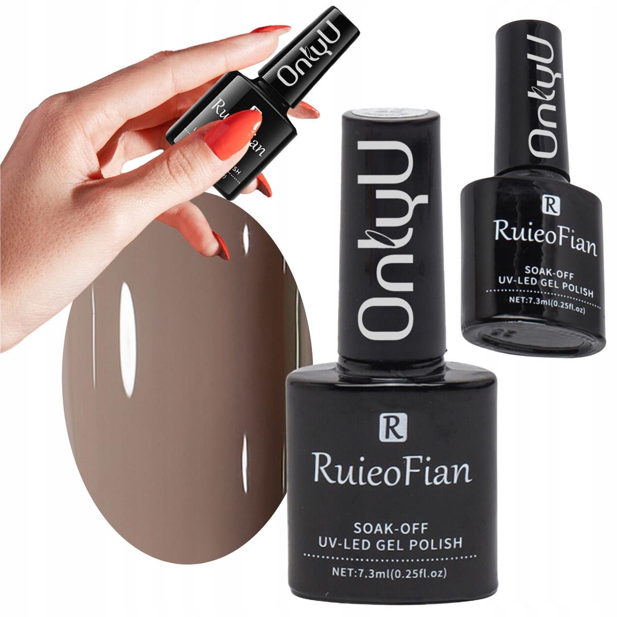 Ciepły Brąz Hybrydowy Lakier Do Paznokci Z Polyskiem Lakier Uv Onlyu/L083