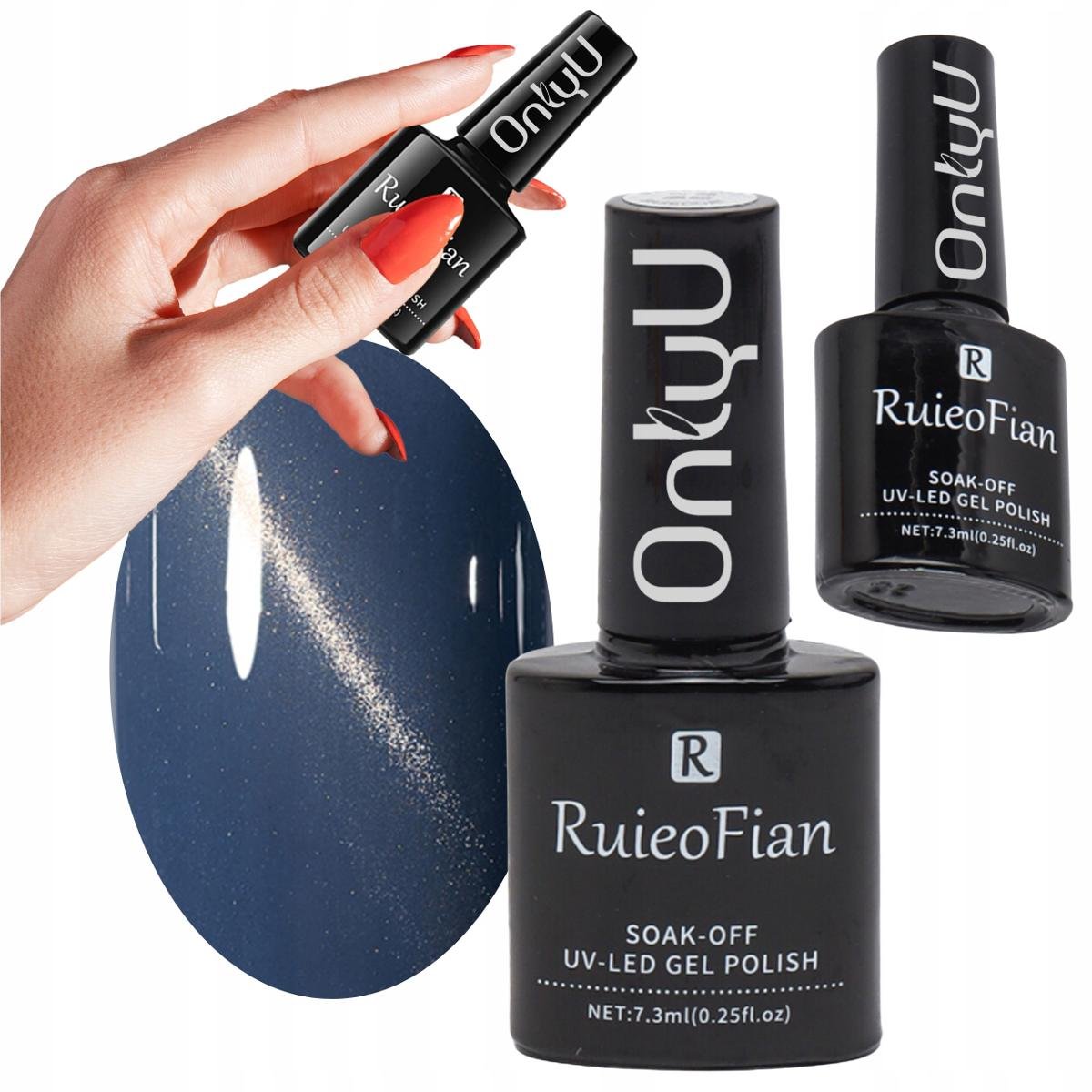 Gleboki Granatowy Hybrydowy Lakier Do Paznokci Z Polyskiem Lakier Uv /L152