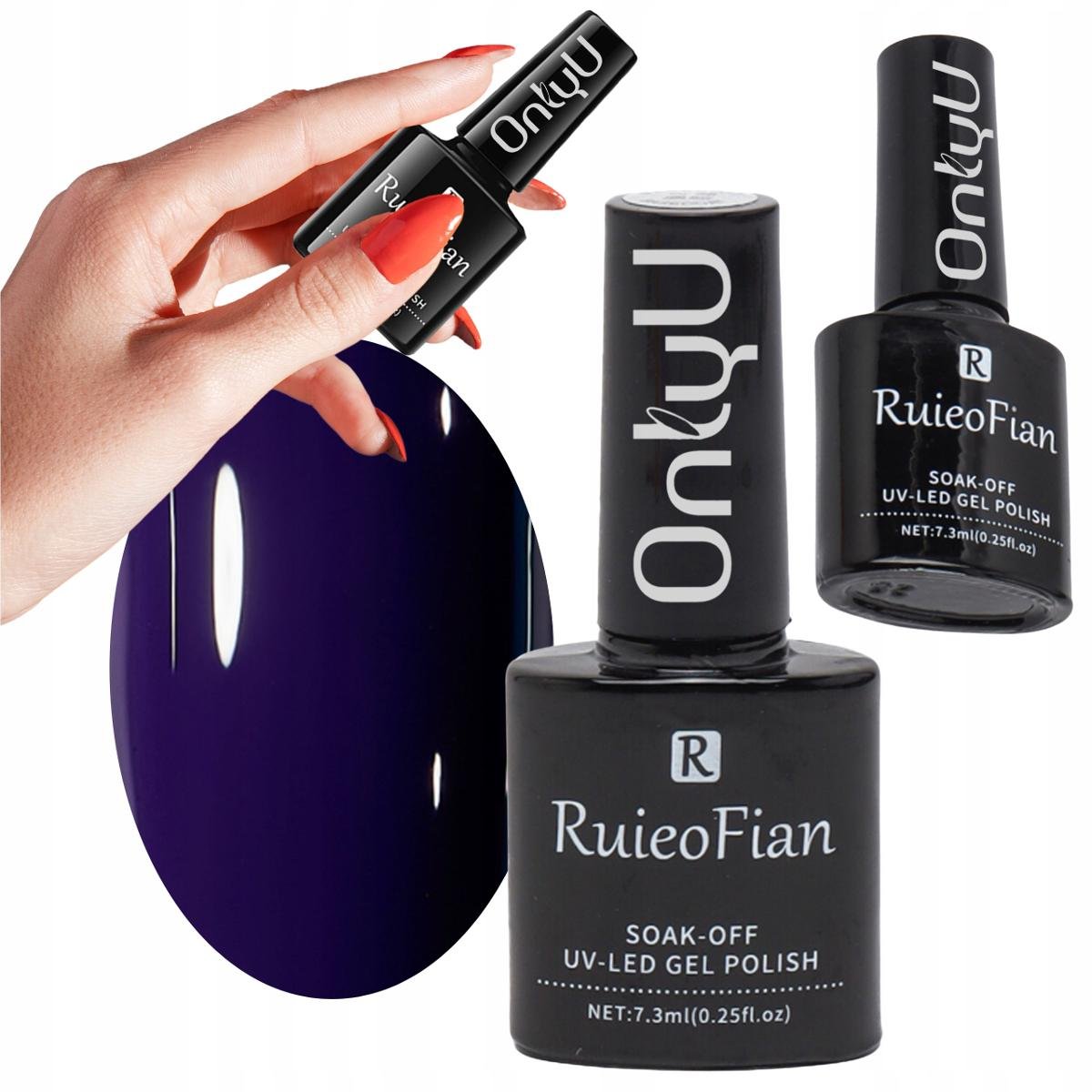 Purpurowy Hybrydowy Lakier Do Paznokci Z Polyskiem Lakier Uv Onlyu/L066