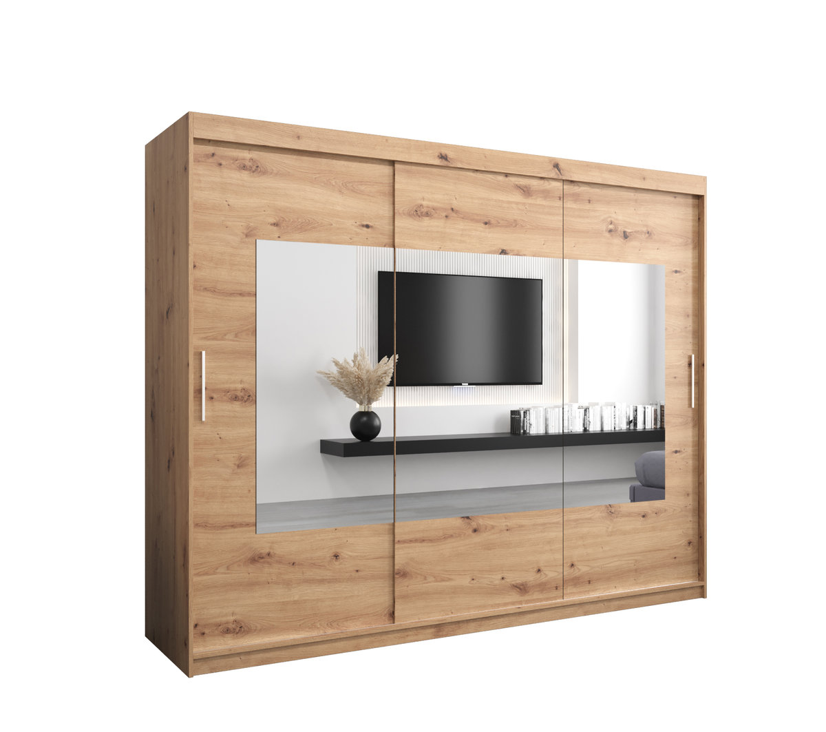 Szafa przesuwna Garderoba WAVE 250 gł. 62 artisan/artisan