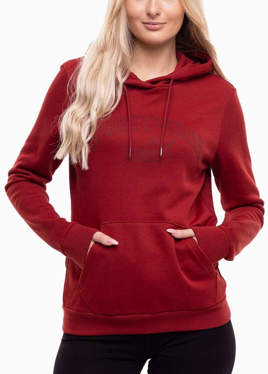 PUMA bluza damska z kapturem sportowa wygodna bawełniana hoodie roz. S