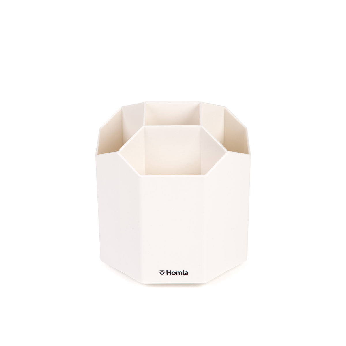 HOMLA ROLLY Organizer na biurko biały 13x13cm
