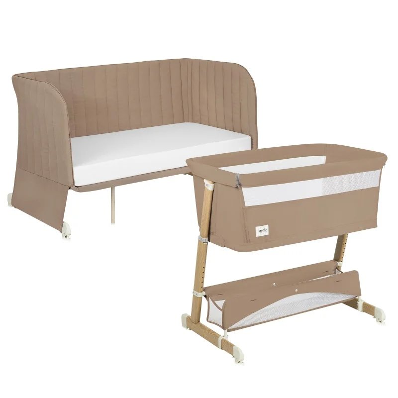 Lionelo Thomi Plus 5w1 - łóżeczko dziecięce Beige Carmel