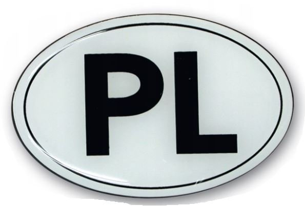 5x NAKLEJKA WLEP NA AUTO SAMOCHÓD SAMOPRZYLEPNA NAKLEJKI WLEPKA PL POLSKA 3D 10 x 6,5cm 1/05031