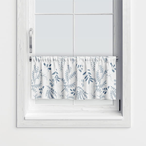 Zazdrostka WINTER wzór BN60 | Niebieskie zimowe gałązki 45 x 150 cm