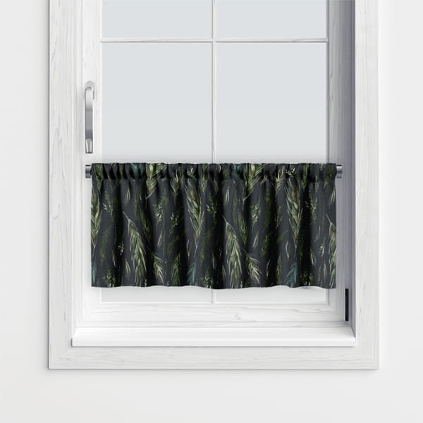 Zazdrostka WINTER wzór BN46 | Sosnowe gałęzie na ciemnozielonym tle 30 x 90 cm