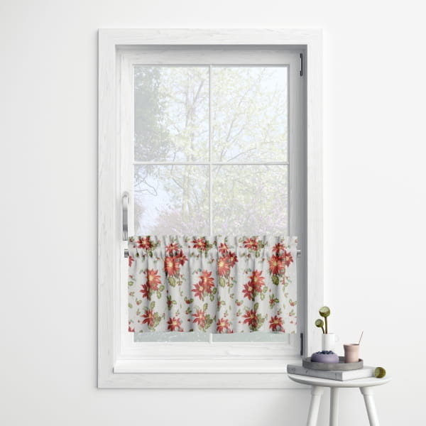 Zazdrostka WINTER wzór BN15 | gwiazdy betlejemskie na szarym tle 60 x 90 cm