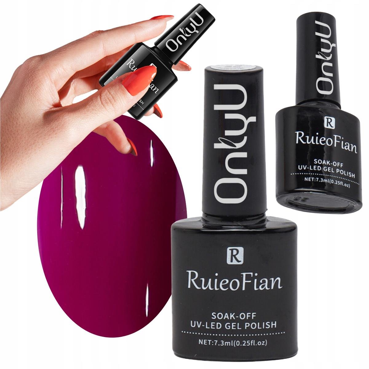 Fioletowy Hybrydowy Lakier Do Paznokci Z Polyskiem Lakier Uv Onlyu /L024
