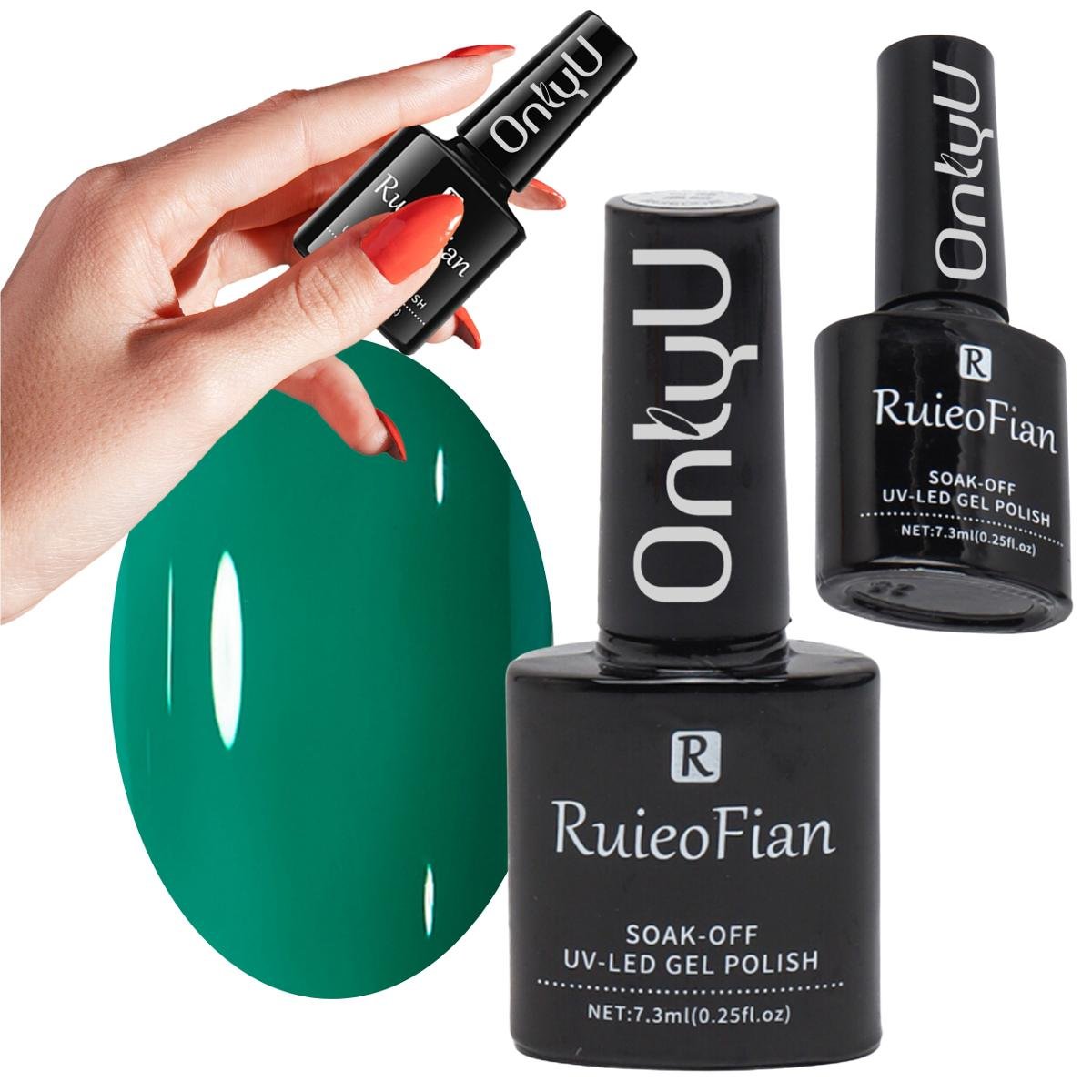 Szmaragdowy Hybrydowy Lakier Do Paznokci Z Polyskiem Lakier Uv Onlyu/L084