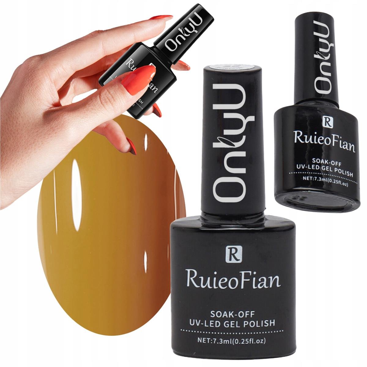 Kremowo Żółty Hybrydowy Lakier Do Paznokci Z Polyskiem Uv Onlyu/L086