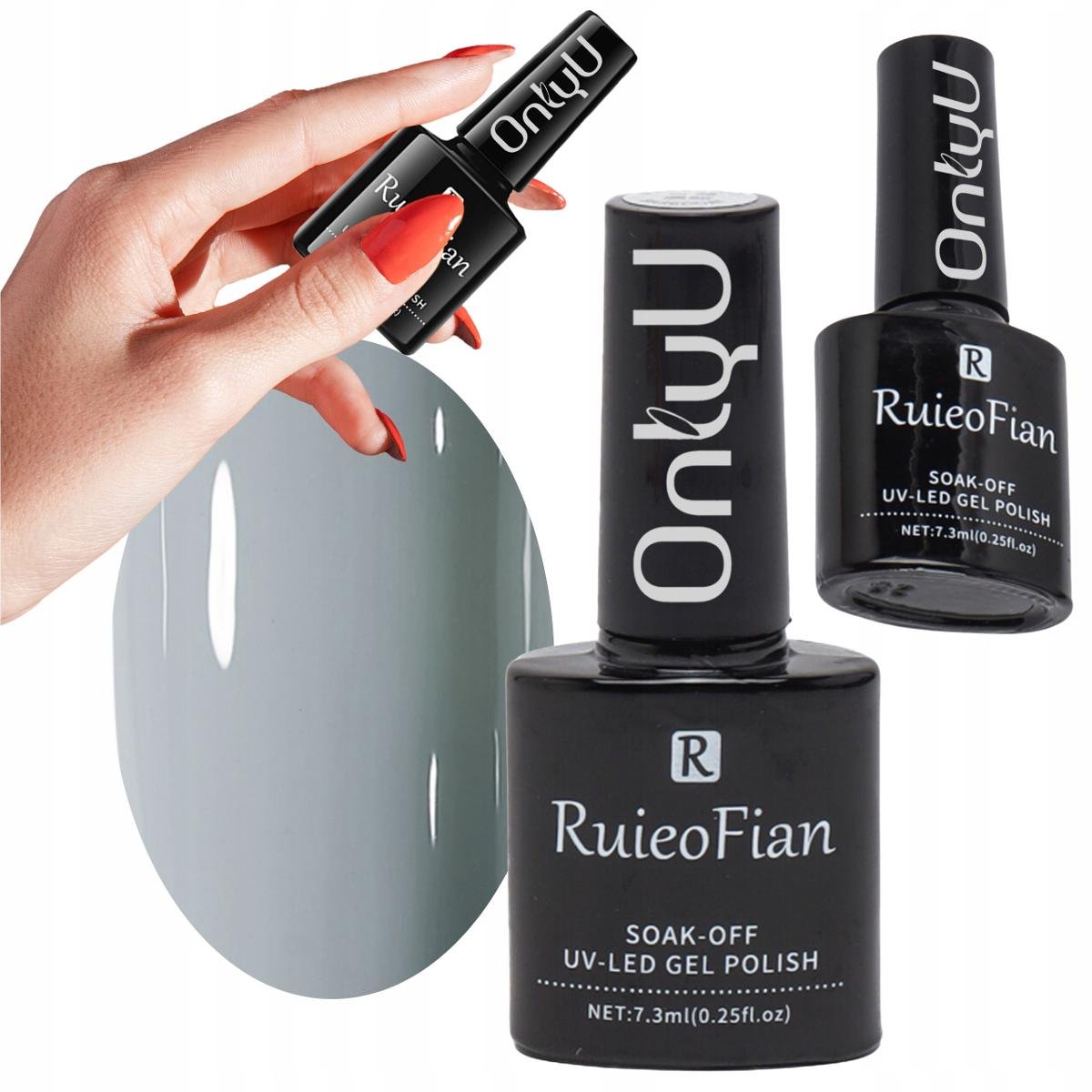 Jasny Niebieski Hybrydowy Lakier Do Paznokci Z Polyskiem Uv Onlyu/L044