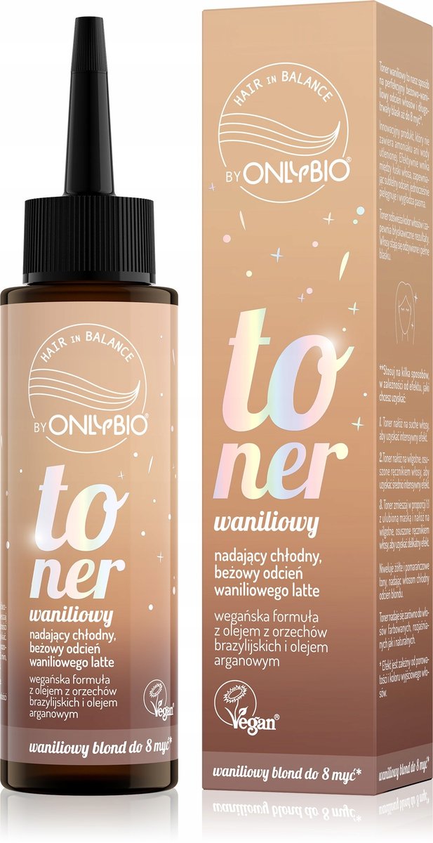 Hair in Balance by ONLYBIO, Toner waniliowy, 100ml